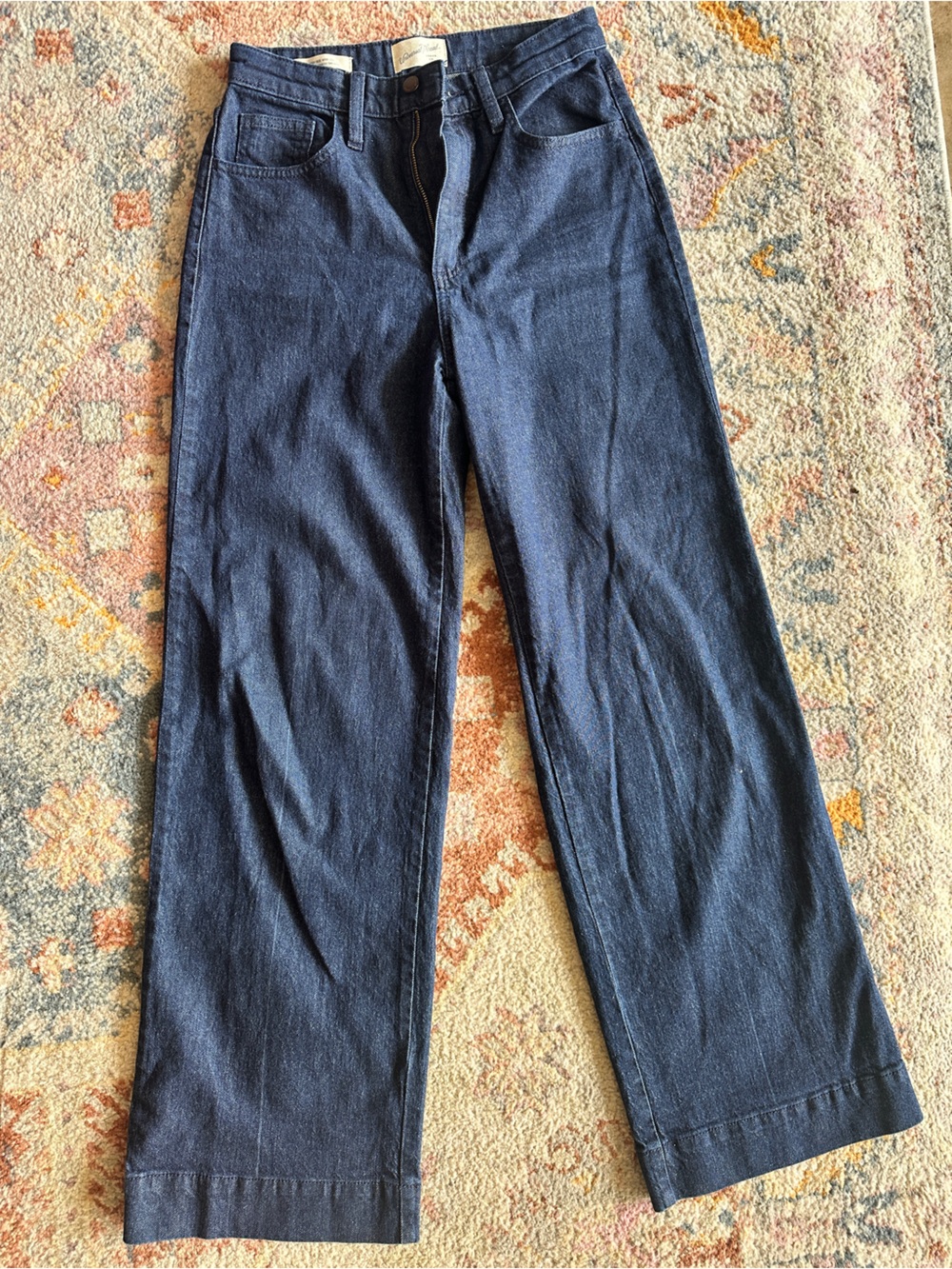 Universal Thread Dark Blue High Rise Wide Leg Jeans 4R